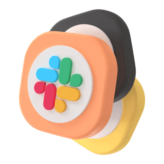 3d image of slack logo