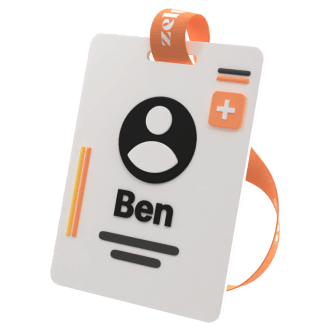 badge with name Ben