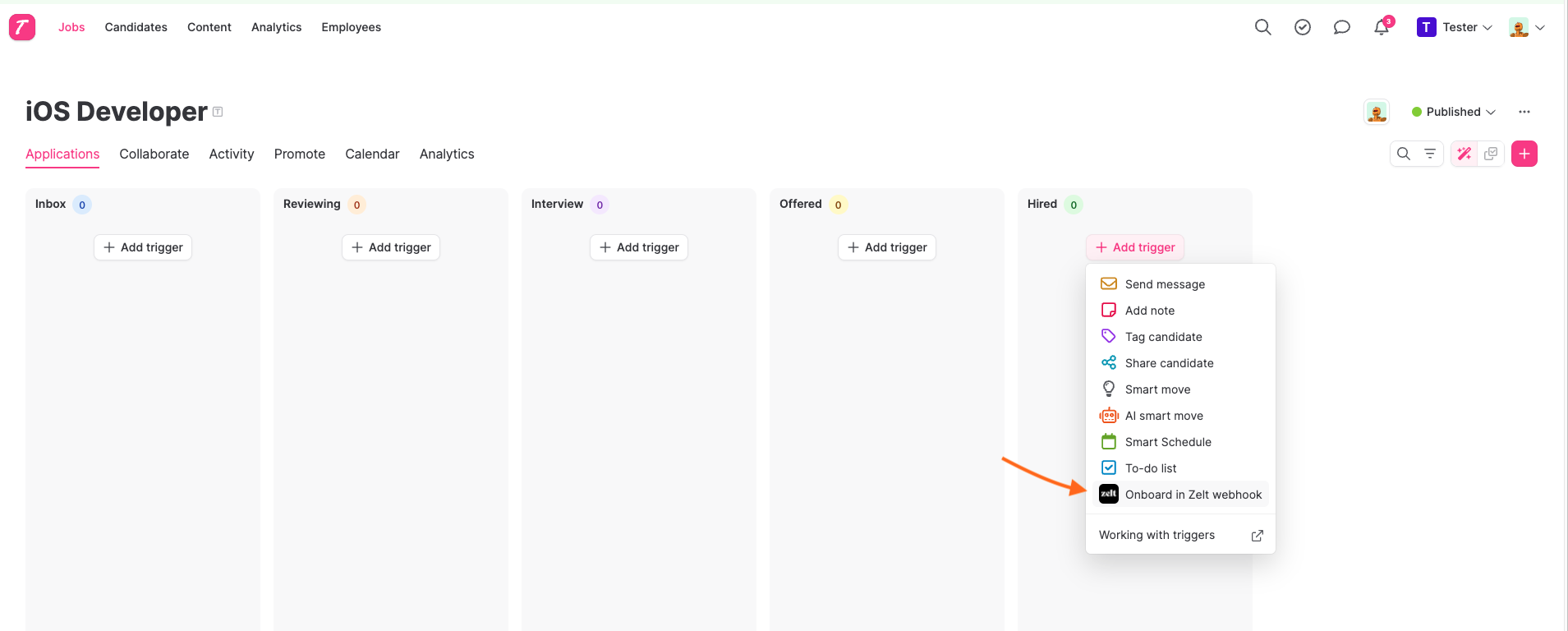 configure webhook