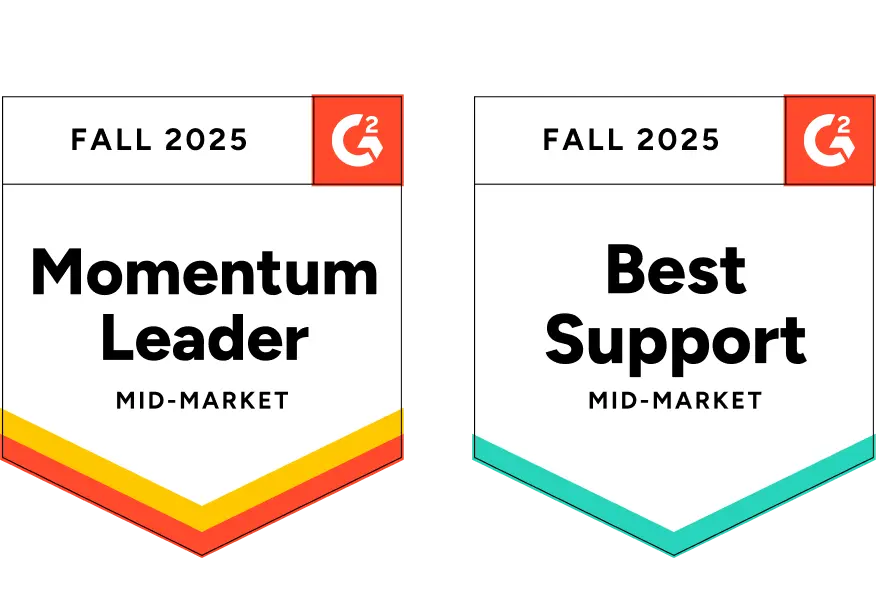 G2 badges - leader & support (fall 2025)