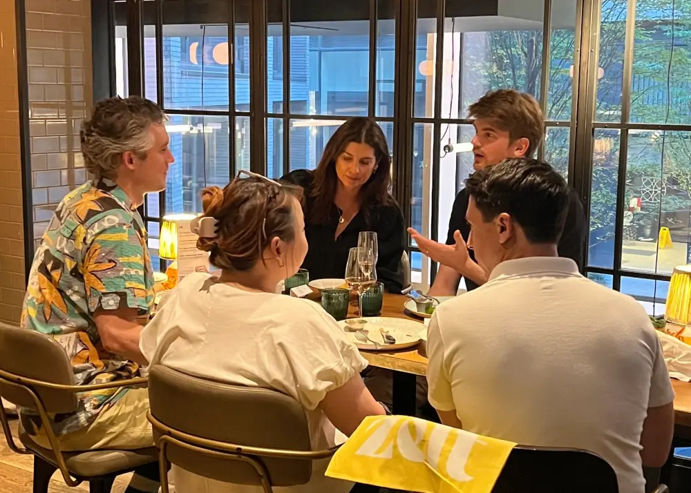 People Stack Dinner conversations