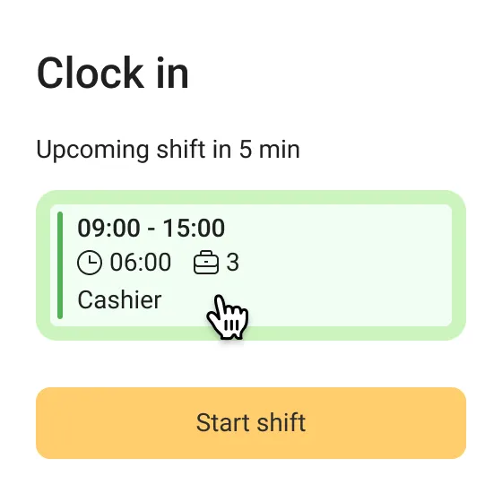 Upcoming shift