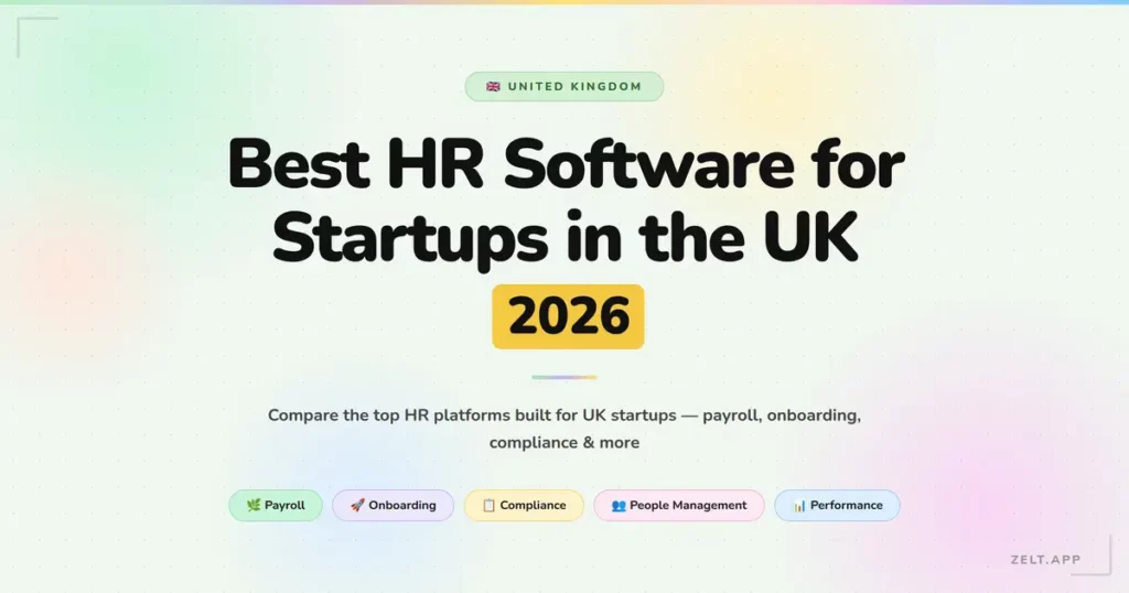 Best HR Software for Startups in the UK (2026)