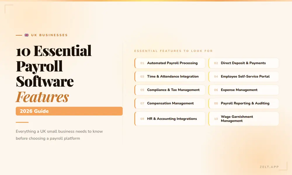 10 essential features of payroll software