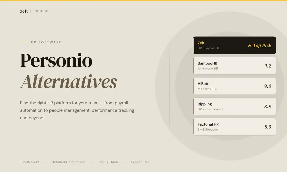 Best Personio Alternatives for UK Businesses
