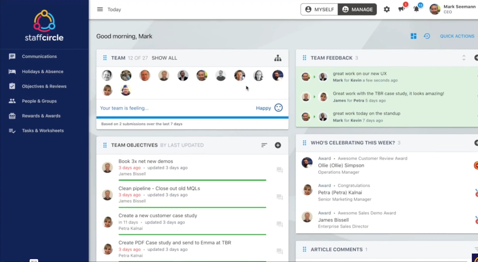 staffcircle dashboard
