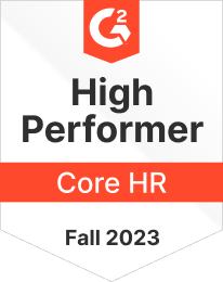 G2 Badge for Zelt for High Performers in Core HR category
