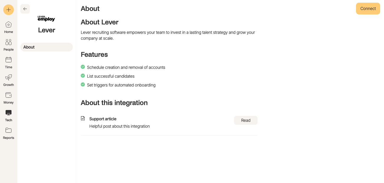 Lever and Zelt integration (1)