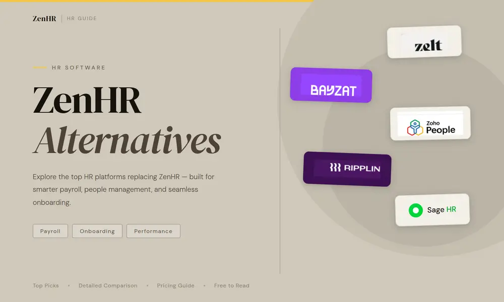 Best ZenHR Alternatives in the UAE 2026